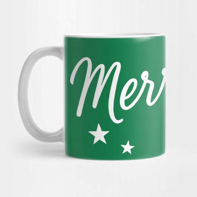 Merry – Minimal Christmas Script with Stars by DonWillisJrArt