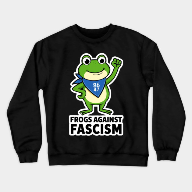 Portland-Frog Crewneck Sweatshirt by Creatifly Graphic Tees