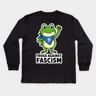 Portland-Frog Kids Long Sleeve T-Shirt