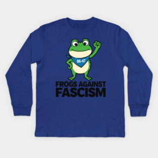 Portland-Frog Kids Long Sleeve T-Shirt
