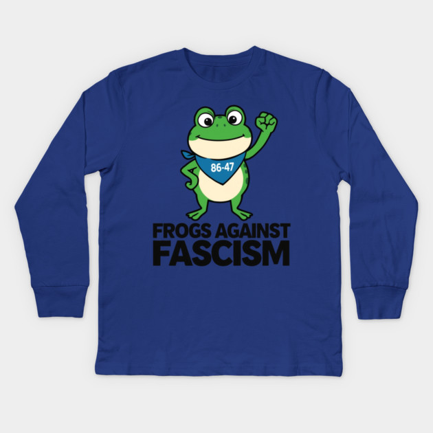 Portland-Frog Kids Long Sleeve T-Shirt by Creatifly Graphic Tees