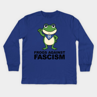 Portland-Frog Kids Long Sleeve T-Shirt