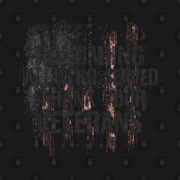 Honoring all who Served Thank you Veterans Day US Patriotic Veterans Day by JessArty