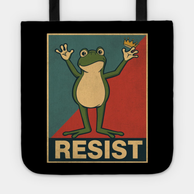 Portland-Frog Tote by Creatifly Graphic Tees