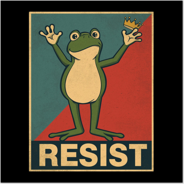 Portland-Frog Wall Art by Creatifly Graphic Tees