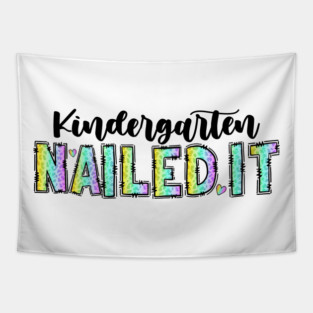 Nailed It – Colorful Nail Tech Quote for Manicure Lovers & Salon Artists Tapestry