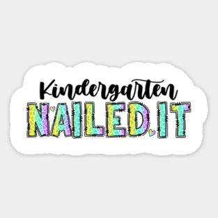 Nailed It – Colorful Nail Tech Quote for Manicure Lovers & Salon Artists Magnet