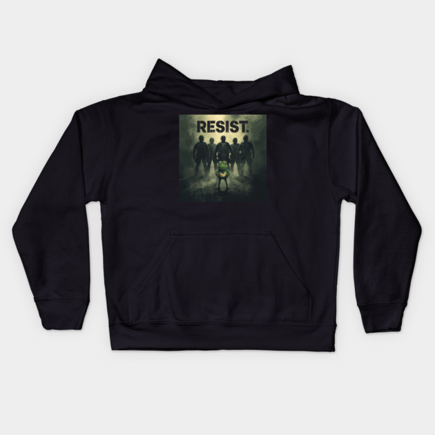 Portland-Frog Kids Hoodie by Creatifly Graphic Tees