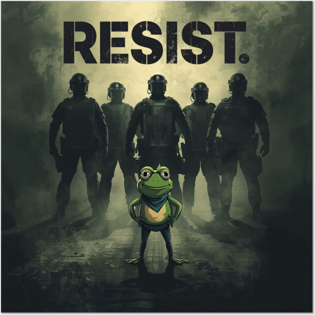 Portland-Frog Wall Art by Creatifly Graphic Tees