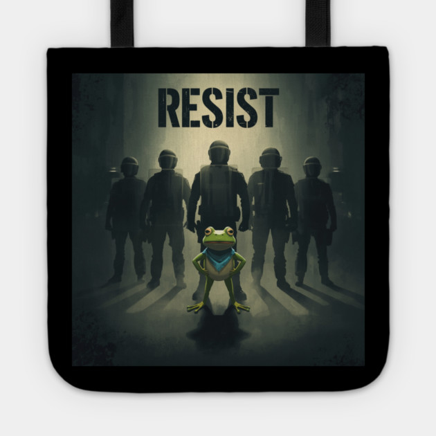 Portland-Frog Tote by Creatifly Graphic Tees