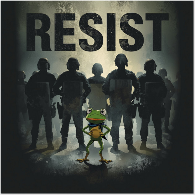 Portland-Frog Wall Art by Creatifly Graphic Tees