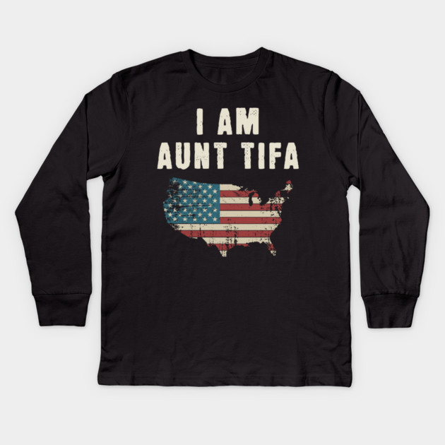 I Am Aunt Tifa Kids Long Sleeve T-Shirt by ArtistTee ⭐⭐⭐⭐⭐