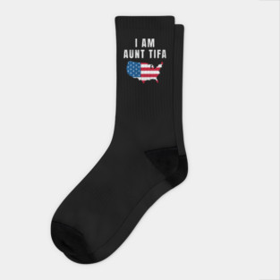 I Am Aunt Tifa, Fight Fascists, Political Awareness, Human Rights, Protest Movement, Resistance Socks