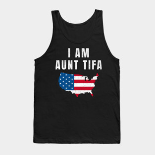 I Am Aunt Tifa, Fight Fascists, Political Awareness, Human Rights, Protest Movement, Resistance Tank Top
