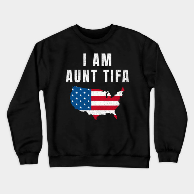 I Am Aunt Tifa, Fight Fascists, Political Awareness, Human Rights, Protest Movement, Resistance Crewneck Sweatshirt by ArtistTee ⭐⭐⭐⭐⭐