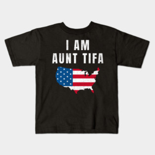 I Am Aunt Tifa, Fight Fascists, Political Awareness, Human Rights, Protest Movement, Resistance Kids T-Shirt