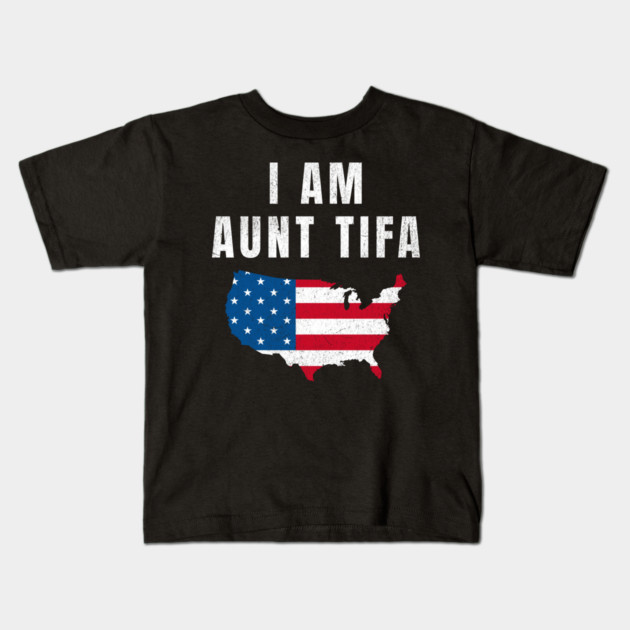 I Am Aunt Tifa, Fight Fascists, Political Awareness, Human Rights, Protest Movement, Resistance Kids T-Shirt by ArtistTee ⭐⭐⭐⭐⭐