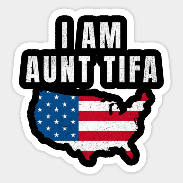 I Am Aunt Tifa, Fight Fascists, Political Awareness, Human Rights, Protest Movement, Resistance Magnet by ArtistTee ⭐⭐⭐⭐⭐