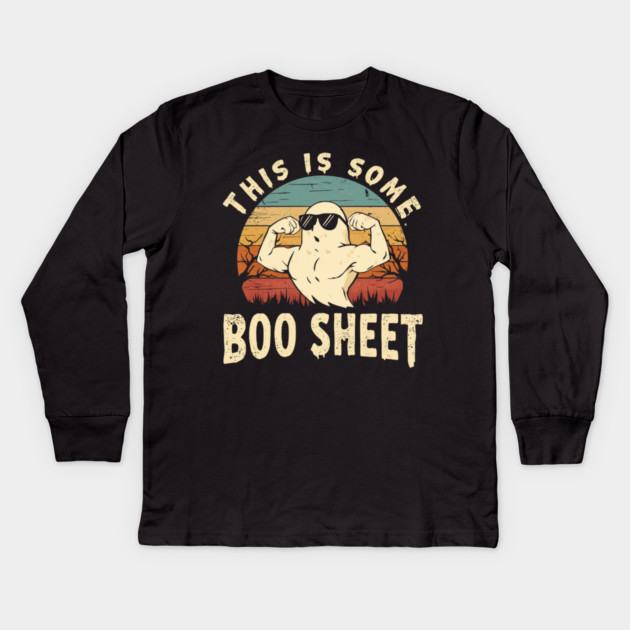 This-Is-Some-Boo-Sheet Kids Long Sleeve T-Shirt by Creatifly Graphic Tees