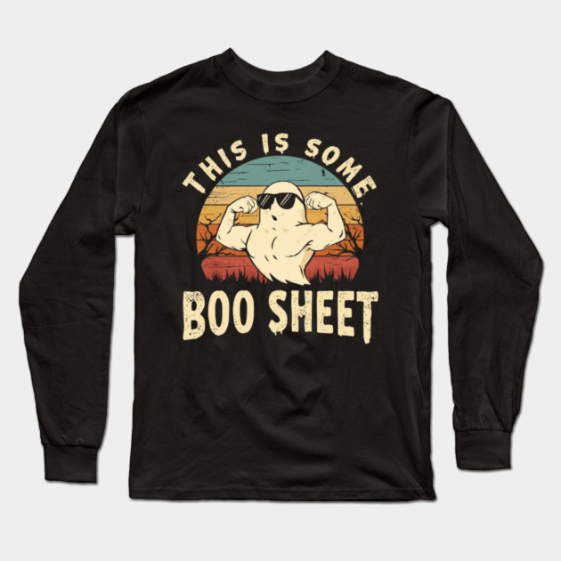 This-Is-Some-Boo-Sheet Long Sleeve T-Shirt by Creatifly Graphic Tees