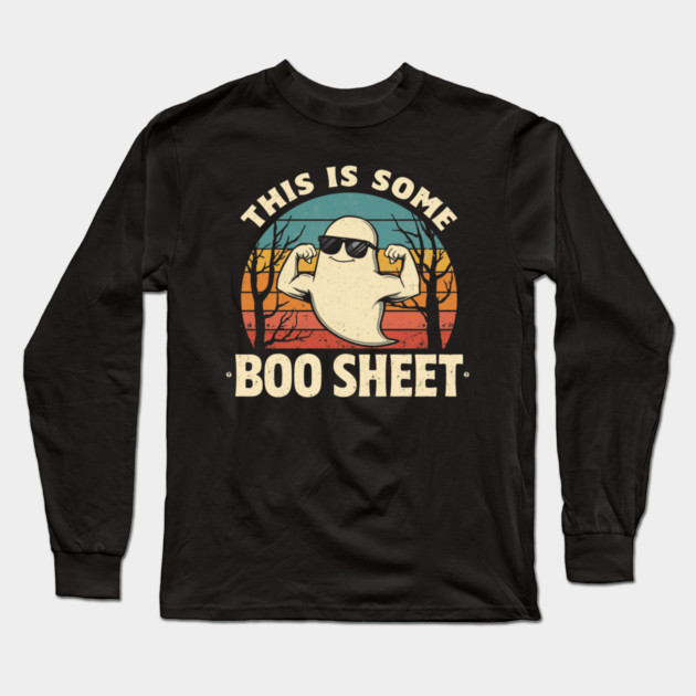 This-Is-Some-Boo-Sheet Long Sleeve T-Shirt by Creatifly Graphic Tees