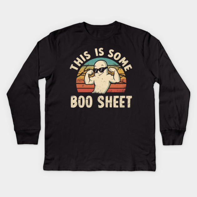 This-Is-Some-Boo-Sheet Kids Long Sleeve T-Shirt by Creatifly Graphic Tees