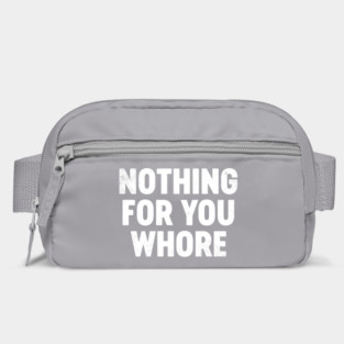 Funny Christmas Nothing For You Wh*re (White) Bag
