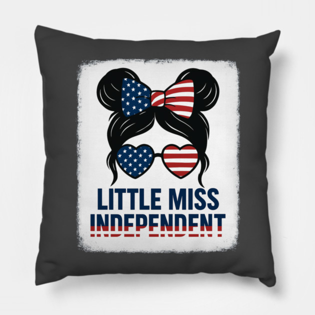 Little Miss Independent Pillow by norhando