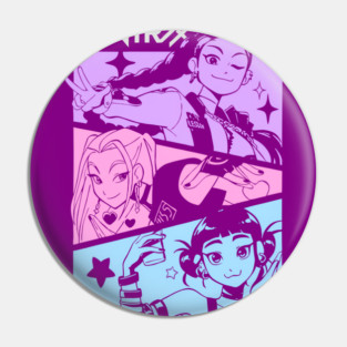 Trio Huntrix Girls Pin