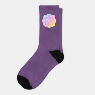 Prism Flower Mandala Socks