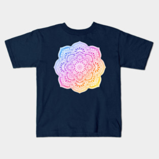 Prism Flower Mandala Kids T-Shirt