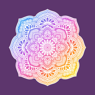 Prism Flower Mandala T-Shirt