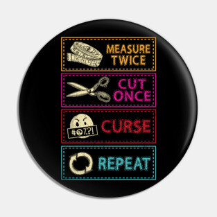 Funny Sewing Sewer Design Pin
