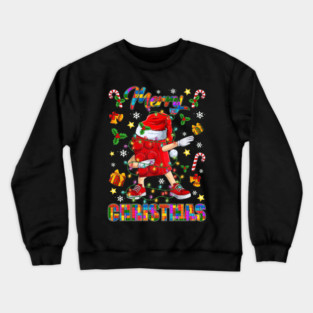 Merry Christmas Dabbing Blocks Building Master Builder Boys Crewneck Sweatshirt