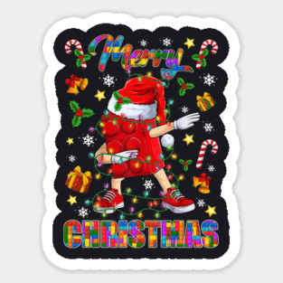 Merry Christmas Dabbing Blocks Building Master Builder Boys Sticker