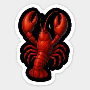 Funny Lobster Lover – Cute Crustacean Art Sticker