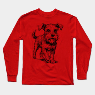 Expressive Schnauzer Dog Long Sleeve T-Shirt