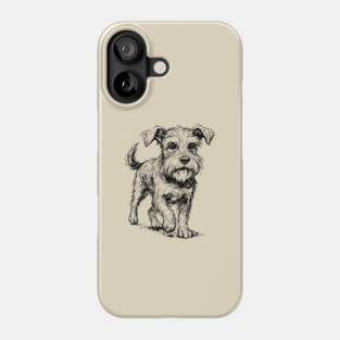 Expressive Schnauzer Dog Phone Case
