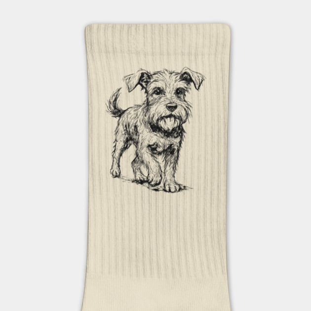 Expressive Schnauzer Dog by DonWillisJrArt