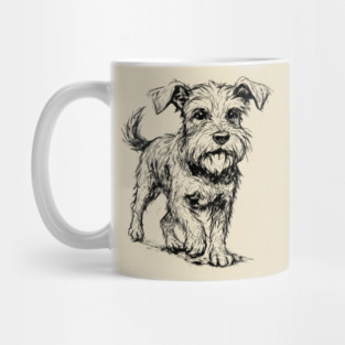 Expressive Schnauzer Dog Mug
