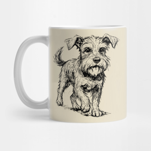 Expressive Schnauzer Dog by DonWillisJrArt