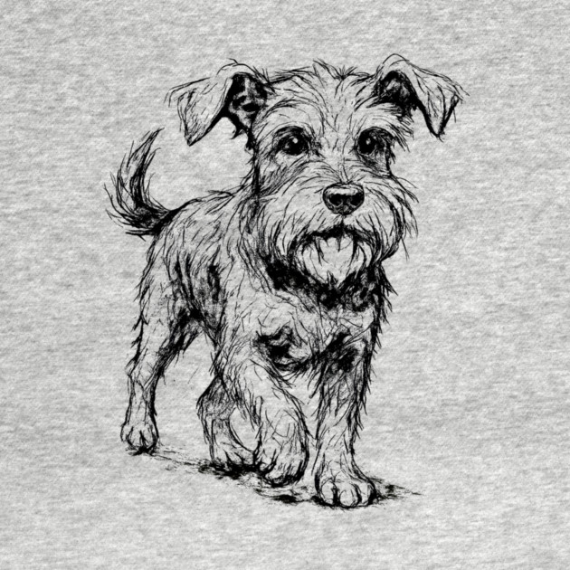 Expressive Schnauzer Dog by DonWillisJrArt