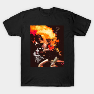 Ace-Frehley on Fire performance Iconic Guitarist T-Shirt