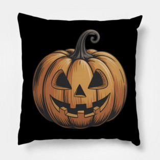 Halloween Chicken Halloween Fall Junk Journal grinning jack-o’-lantern pumpkin Pillow