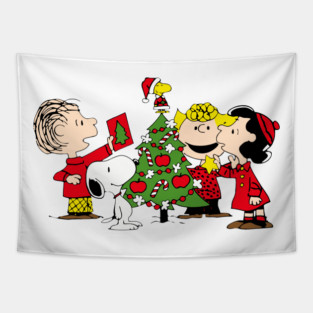 snoopy christmas vibes Tapestry