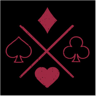 Playing Card Suits Posters and Art