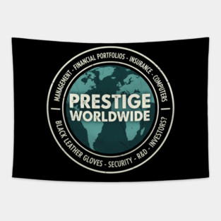 Prestige Worldwide vintage logo Tapestry