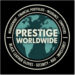 Prestige Worldwide vintage logo Posters and Art