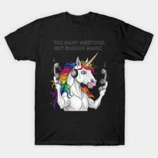 "Customer Service Unicorn" Stressed Phone Support – Gift for Call Center Workers T-Shirt