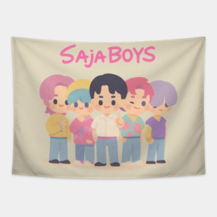Saja Boys soda Pop Chibi style Tapestry